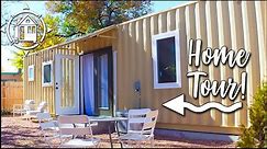 This backyard container home is absolutely gorgeous!
