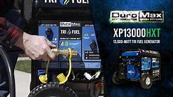 DUROMAX 13,000-Watt/10,500-Watt Tri-Fuel Remote Start Gasoline Propane Natural Gas Portable Generator with CO Alert XP13000HXT