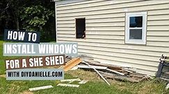 Basic Guide to Installing a Window in a Shed
