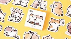 How to make kawaii stickers at your home_DIY cute cat stickers_Homemade stickers