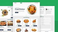 Complete Responsive Food / Restaurant Website Design Using HTML, CSS And JAVASCRIPT