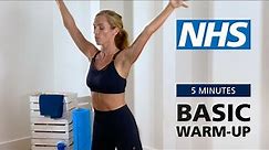 Basic warm-up - 5 minutes | NHS