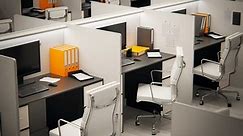 02330 High Angle View Cubicles Chairs Stock Footage Video (100% Royalty-free) 11095433 | Shutterstock