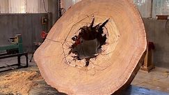 How to Fix Large Holes in Solid Round Wood Panels // Check Out This Brilliant Craftsman's Great Idea