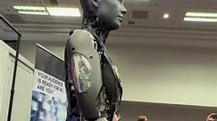 Asking #aiRobot if it can evolve itself. Will ai self evolve? #Ameca #tech #ai #robot #nab2024