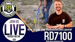 How to Locate Utilities using the RD7100 by Radiodetection