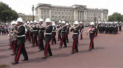 Royal Marines Band - Changing of the Guard at Buckingham Palace - July 2014