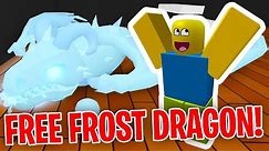 How To Get A FREE Frost Dragon In Roblox Adopt Me!