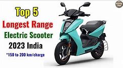 top 5 longest range electric scooter india 2023 Onroad Price specs details Hindi.