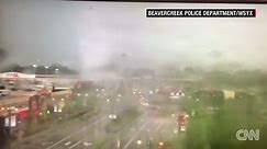 Tornado caught on surveillance camera