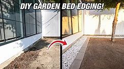 How To Make A Garden Bed Paver Edging - EASY DIY!