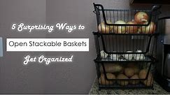 5 Ways to Organize with Open Stackable Bins & Baskets (2018)
