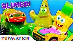 Top 15 SLIME Moments w/ Blaze, Loud House & SpongeBob Toys! | Toymation