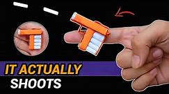 World's Smallest Paper Gun That Shoots | How To Make Paper Mini Pocket Gun