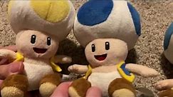Super Mario Plush Unboxing: Yellow and Blue Toad Plushies