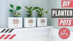 DIY Vinyl Planter Pots | Great Springtime Project!