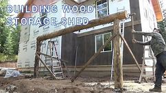 EPISODE 30 PART 1 SIDING, BUILDING LOG LEAN-TO WOOD SHED