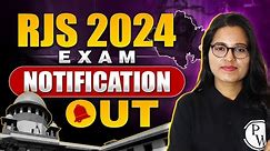 RJS 2024 Exam Notification OUT | Rajasthan Judiciary Notification | RJS Exam Notification #RJS