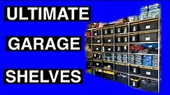 How to make built in metal garage shelves for Costco bins!