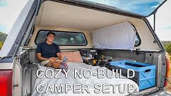 Simple Cozy No-Build Truck Camper Setup for Life on the Road