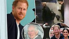 Prince Harry seen dashing home to Meghan Markle after briefly visiting cancer-stricken King Charles