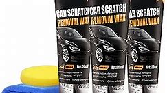 Car Scratch Repair Paste - 【Upgraded】Car Paint Scratch Repair Remover, Car Scratch Repair Paste Polishing Wax Kit with Wipe & Sponge for Car Various Surfaces (3 Pack)