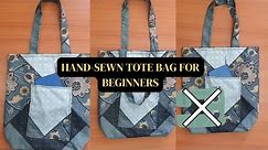 How to make a tote bag from scratch [Without a sewing machine]