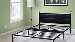Best Price Mattress Easy Set-up Steel Platform Bed Frame, Twin Size, Black