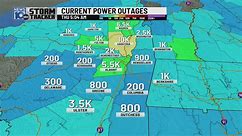 Current power outages in the region