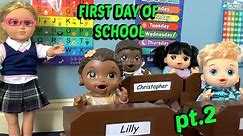 BABY ALIVE goes to SCHOOL pt. 2. The Lilly and Mommy Show! The TOYTASTIC Sisters. FUNNY SKIT!