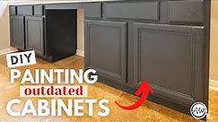 How To Paint Outdated Cabinets | Easy Inexpensive DIY Bathroom Updates
