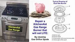 Repair a Gas Stove Burner that doesn't Ignite / Light (KitchenAid Gas Range)