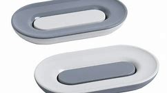 Soap Dish with Draining Tray, 2 Pack, Bar Soap Holder with Drain, Premium Plastic Soap Dishes for Shower/Bathroom/Sink, White and Gray - Walmart.ca