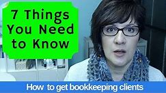 7 things you should know before starting a bookkeeping business