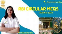 RBI CIRCULAR MCQs | RBI | SEBI | NABARD | UPSC @aspirantsvalley