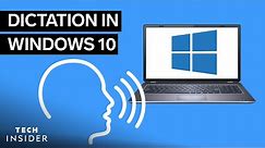 How To Use Dictation In Windows 10