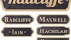 Acrylic Horse Stall Name Plate, 2.4" x 8" Personalized Stall Signs, UV Protected, Custom Pet Name Sign, All Weather Adhesive, Mounting (Rose Gold, Style 1)