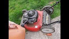 How to get an old lawn mower to start #shorts