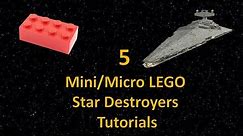 How To Build 5 Different LEGO Star Wars Mini Star Destroyers