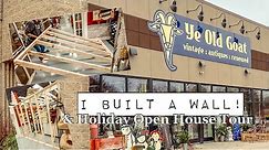 I Built a Wall! - Booth Flip & Holiday Open House Tour - Get Inspired for the Holidays!