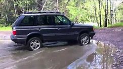 2002 range rover in puddle