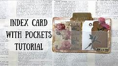 It has pockets! Index Card with pockets | Easy Tutorial 🦋ShanoukiArt🦋🧿