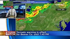 Tornado Warning Issued In Beaver County