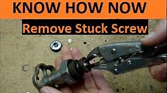 Remove Stuck Rusted Faucet Screw