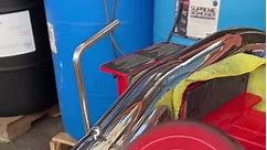 How do you polish stainless steel to a mirror finish? Check out this awesome combination of our Black Magic cutting rouge, combined with a double stitch extra stiff red mill treated airway buffing wheel for added cut. The Polisher is hogging away at 6000 RPM to remove the underlying surface imperfections. #liftedtrucks #metalpolishing #detailinglife #trucking #stainlesssteel | Renegade Products USA
