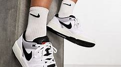 Nike Full Force Low trainers in black and white | ASOS
