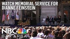 Sen. Dianne Feinstein memorial in San Francisco (Full replay)