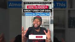 Used Cars Buying Tips: How To Know a Great Used Car Deal