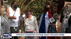 Protest outside Nancy Pelosi's home
