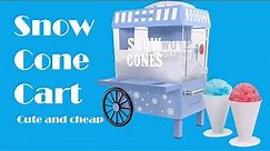 Nostalgia snow cone maker cart review and demo